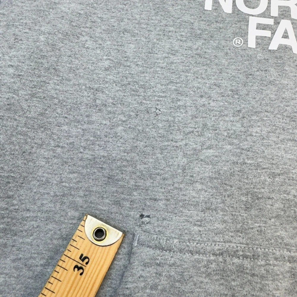 The North Face Men's‎ XL Hoodie Half Dome Pullover Gray Cotton Logo Sweatshirt